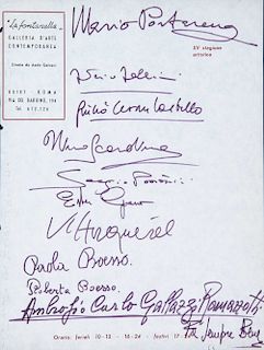 Fellini, Federico - Firma
