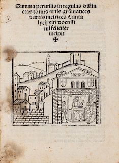 Cantalicio, Giovanni Battista - Summa perutilis in regulas distinctas totius artis grammatices et artis metrices