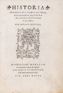 Plinio Cecilio Secondo, Gaio - Historia naturale [...]. Nuouamente tradotta di latino in vulgare toscano per Antonio Brucioli