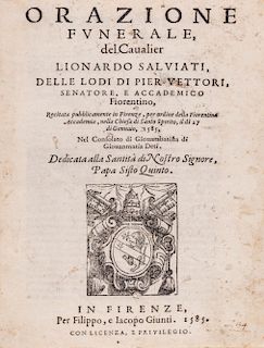 Salviati, Leonardo - Ruggieri, Valerio - Lettera [a] Don Pietro Medici [...] sopra la festa fatta dal Duca di Carroccio, nella festiuita di San Giouam