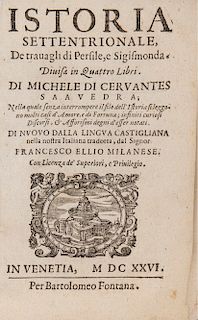 Cervantes Saavedra, Miguel de - Istoria settentrionale, de trauagli di Persile, e Sigismonda.