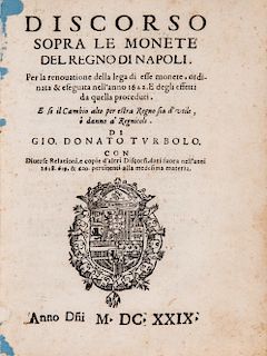 Turboli, Giovan Donato - Discorso sopra le monete del Regno di Napoli [...]