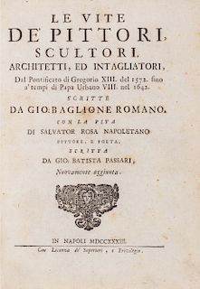 Baglione, Giovanni - Le vite de' pittori, scultori, architetti, ed intagliatori, dal pontificato di Gregorio 13. del 1572. sino a' tempi di papa Urban