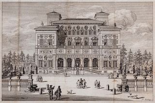 Montelatici, Domenico - Villa Borghese fuori di Porta Pinciana con l'ornamenti, che si osseruano nel di lei palazzo, e con le figure delle statue più 