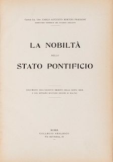 Bertini Frassoni, Carlo Augusto - La nobiltà nello Stato Pontificio
