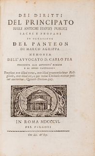 Fea, Carlo - Miscellanea su Chiese e Monumenti di Roma