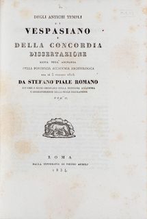 Piale, Stefano - Dissertazioni sopra alcuni monumenti di Roma Antica