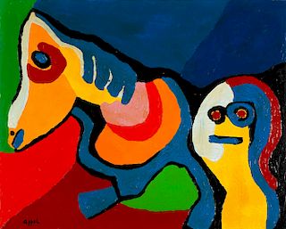 Karel Appel (Amsterdam 1921-Zuirgo 2006)  - Untitled, 1971