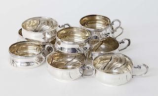 Set of Ten 835 Silver Soup Cups by Gutig