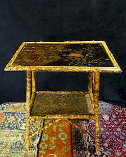 2 TIER BAMBOO TABLE 