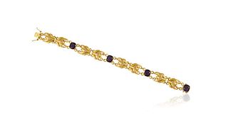 Georg Jensen 18kt Gold Bracelet 1053 Amethysts