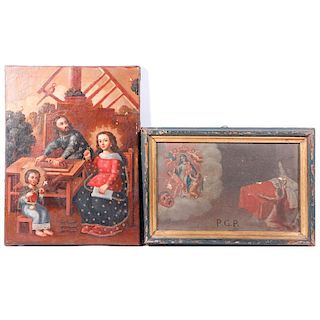 Two Latin American retablos