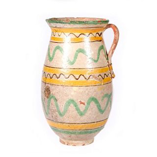 Spanish ceramic pitcher
