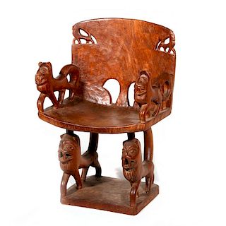 A vintage African stool.