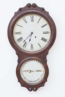 Seth Thomas Rosewood Calendar Clock, circa 1860