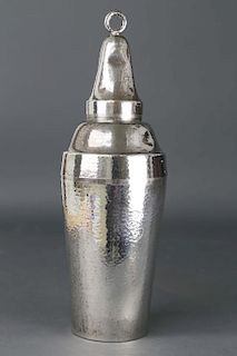 Hand Hammered Sterling Silver Cocktail Shaker, Shreve & Co. San Francisco