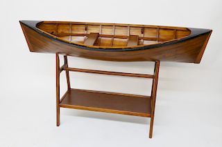 Contemporary Lapstrake Dory Serving Table