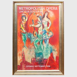 Marc Chagall (1887-1985): Metropolitan Opera Poster