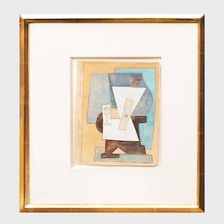 After Ivan Kliun (1873-1943): Composition Cubiste, Hommage à Picasso