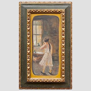 Attributed to Louis Michael Eilshemius (1864-1941): Figure by a Window