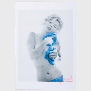 Bert Stern (1929-2013): Marilyn with Blue Roses