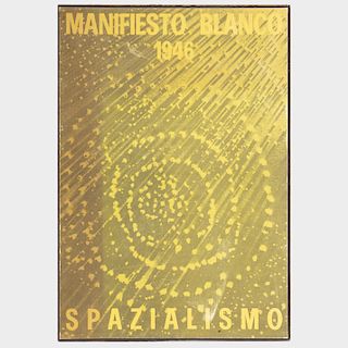 Attributed to Lucio Fontana (1889-1968): Manifesto Blanco