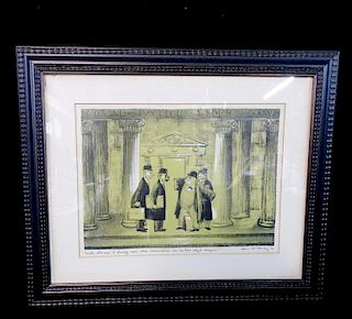 HARRIS B. STEINBERG SGN. LITHOGRAPH "LAWYERS" 
