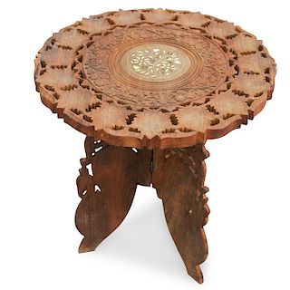 Syrian Inlaid Wooden Low Table