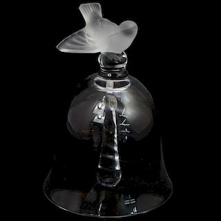 Lalique Crystal "Sparrow" Bell