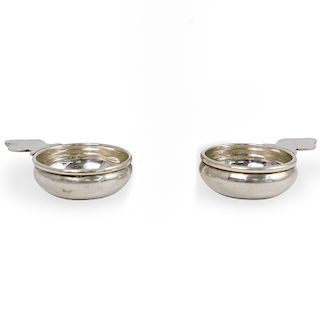 Pair Of Continental Silver Porringer Dishes
