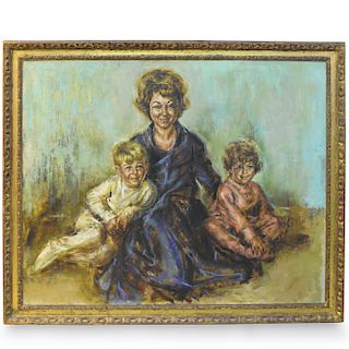 Large Family Portrait Acrylic Painting