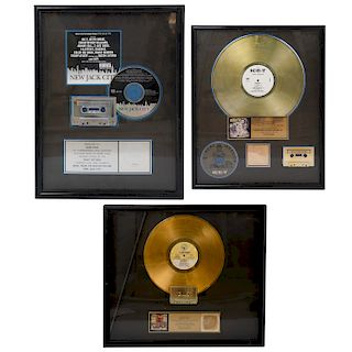 (3 Pc) Collection Of Hip Hop Record Awards