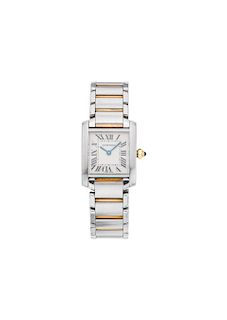 CARTIER TANK FRANÇAISE. STEEL AND 18K YELLOW GOLD. REF. 2384
