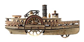 Cast Iron River Paddle Boat Steam Ship