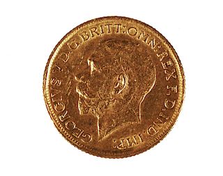 1924 Gold Sovereign Coin, Perth Mint