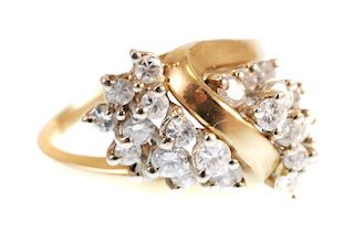 14K Yellow Gold & DIAMOND Ring