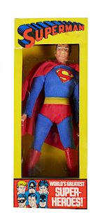 1972 Mego SUPERMAN Superhero Action Figure in Box