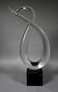 RENATO ANATRA, Abstract Glass Sculpture