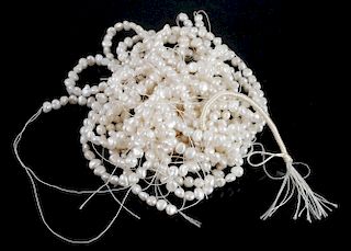 Authentic LAKE BIWA Japanese Pearls, 10 strands
