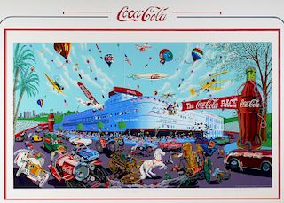 MELANIE TAYLOR KENT, Coca-Cola Race Serigraph