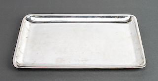 Modern Sterling Silver Rectangular Tray