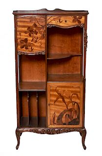 Louis Majorelle Art Nouveau Marquetry Cabinet