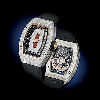 Richard Mille RM-07 Ladies' in 18K White Gold with Diamond Pave