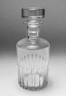 Baccarat Cut Crystal "Rotary" Decanter & Stopper