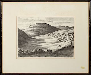 Alice Standish Buell "Up the Valley" Lithograph
