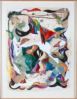 Doug Levy Abstract Mixed Media Composition 1992