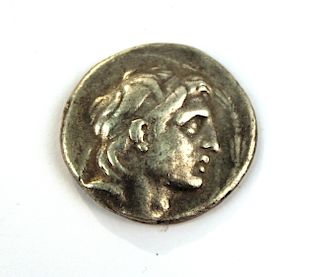 Ancient Syrian Demetrius I Seleukid Silver Coin