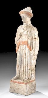 Greek Canosan Polychrome Figure of a Woman