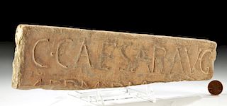 Roman Terracotta Panel Fragment - Caesar Augustus