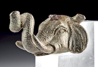 Published Roman Bronze Elephant Head, ex-Christie's